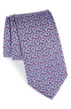 Men's Eton Paisley Petal Silk Tie, Size - Purple