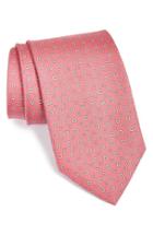 Men's Salvatore Ferragamo Gancini Print Silk Tie, Size - Pink