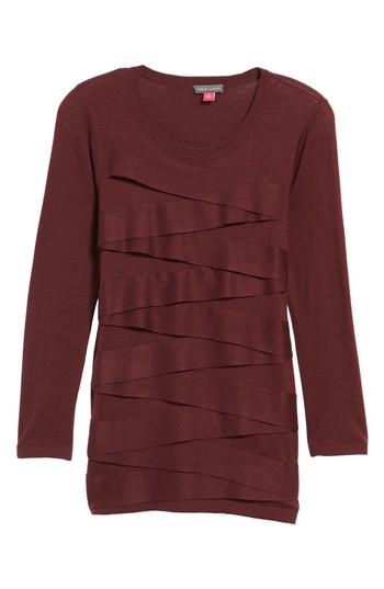 Women's Vince Camuto Zigzag Sweater - Burgundy