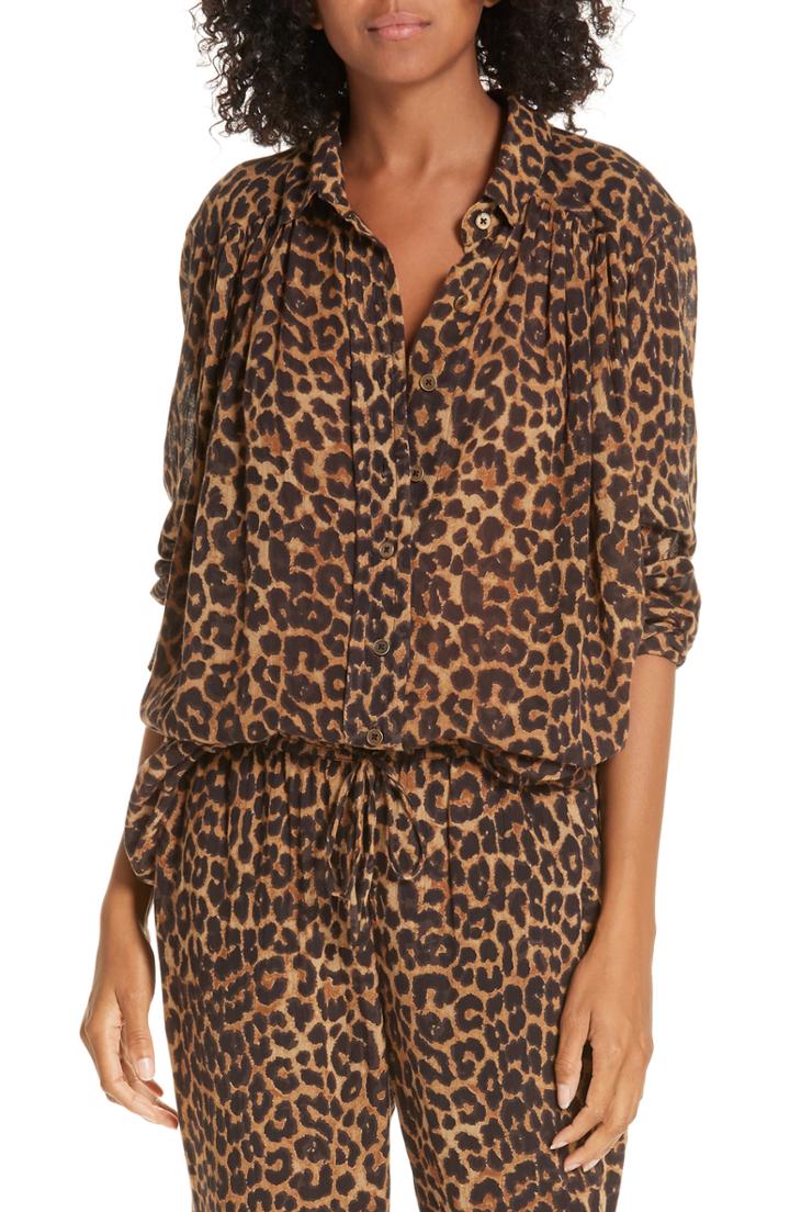 Women's Mes Demoiselles Feline Shirt - Brown