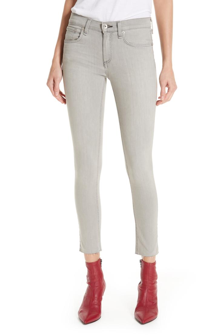 Women's Rag & Bone Ankle Skinny Jeans - Grey