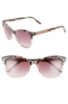 Women's Ted Baker London 55mm Square Cat Eye Sunglasses - Tortoise/ Gold/ Ivory