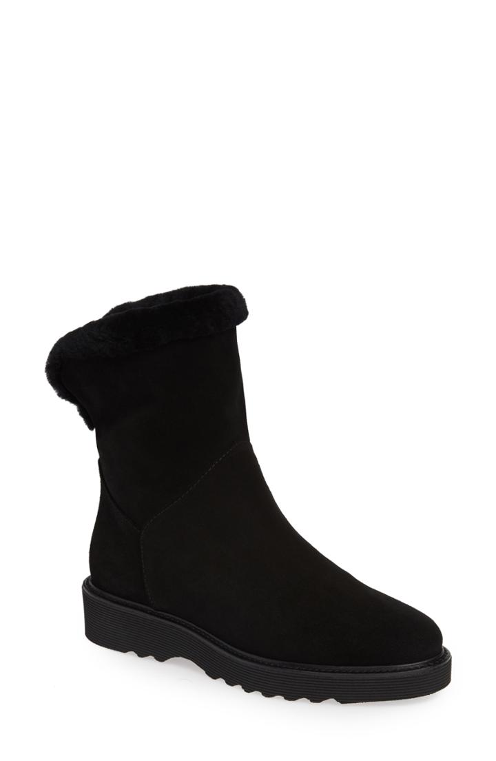 Women's Aquatalia Kaitlyn Genuine Shearling Boot M - Black