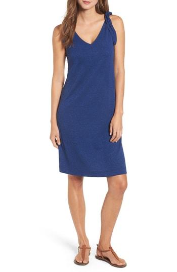 Women's Caslon Knot Strap Knit Swing Dress, Size - Blue