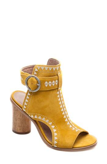 Women's Bernardo Harper Embroidered Sandal M - Yellow