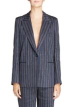 Women's Acne Studios Krista Linen Blend Blazer Us / 32 Eu - Blue