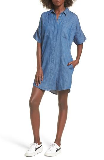 Women's Blanknyc Denim Shirtdress - Blue