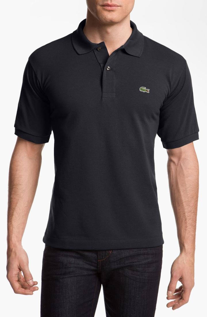 Men's Lacoste 'l1212' Pique Polo (xl) - Black
