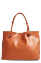 Sole Society Shaynelee Faux Leather Tote - Brown