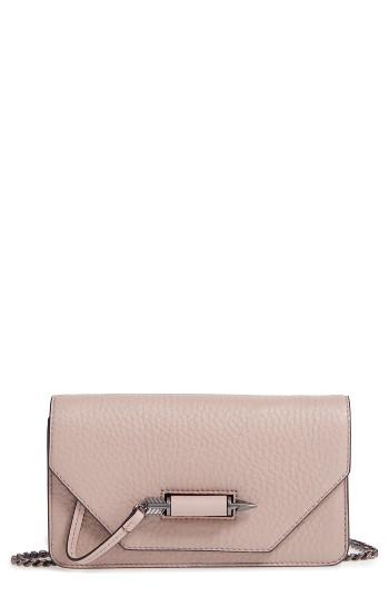 Mackage Mini Zoey Leather Crossbody Bag - Beige