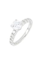 Women's Bony Levy Cubic Zirconia Pave Solitaire Ring (nordstrom Exclusive)