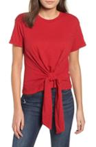 Women's Knot Hem Tee - Red