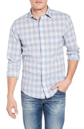 Men's Faherty Ventura Plaid Sport Shirt - Grey