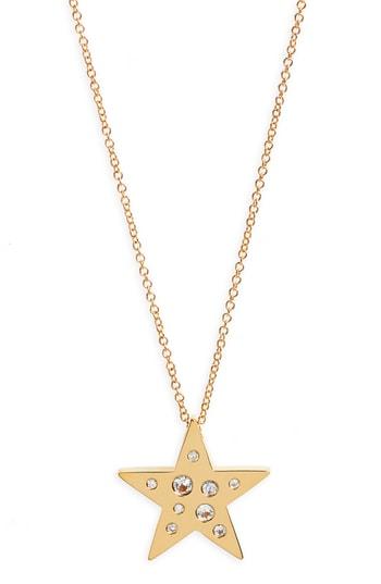 Women's Ef Collection Diamond Speckle Star Pendant Necklace