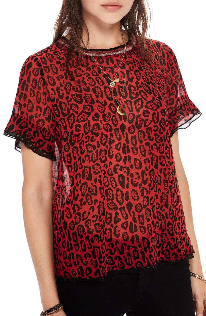 Women's Scotch & Soda Animal Print Top