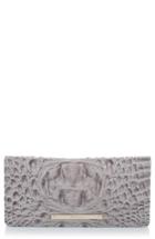 Women's Brahmin 'ady' Croc Embossed Continental Wallet - Grey