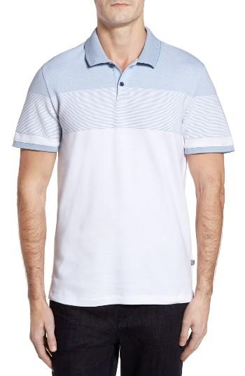 Men's Victorinox Swiss Army Novelty Stripe Polo - Blue