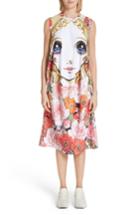 Women's Comme Des Garcons Manga Print Sleeveless Dress - Pink