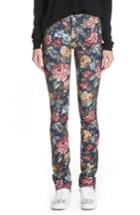 Women's Junya Watanabe Allover Floral Stretch Jeans - Yellow