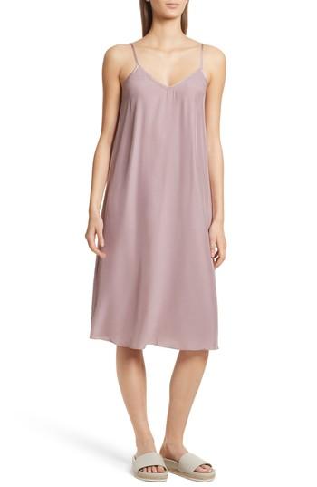 Women's Atm Anthony Thomas Melillo Silk Charmeuse Slipdress - Purple