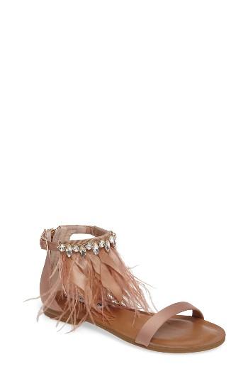Women's Steve Madden Adore Embellished Feather Sandal