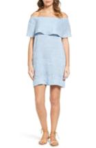 Women's 7 For All Mankind Off The Shoulder Linen Blend Dress
