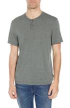 Men's James Perse Cotton Blend Short Sleeve Henley (xs) - Green