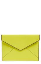 Rebecca Minkoff 'leo' Envelope Clutch - Yellow