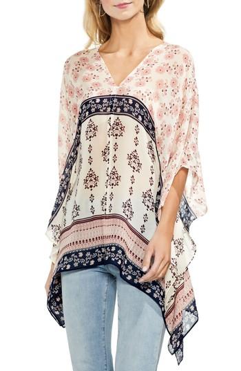 Women's Vince Camuto Wildflower Poncho /small - Beige