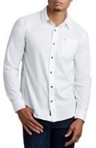Men's True Religion Brand Jeans Solid Essential Sport Shirt, Size - White
