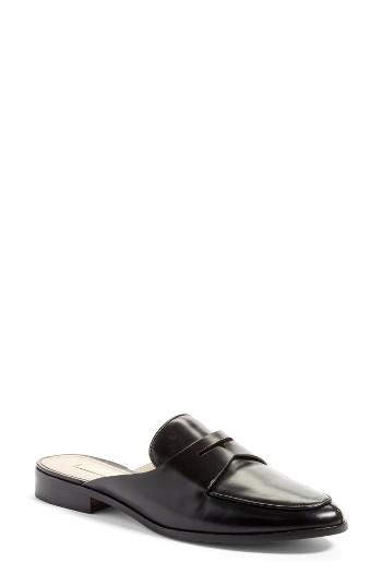Women's Louise Et Cie Dugan Flat Loafer Mule M - Black