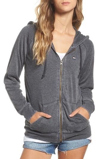 Women's Spiritual Gangster Mermaid Vibes Dharma Zip Hoodie - Grey