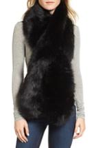 Women's Sole Society Oversize Faux Fur Wrap, Size - Black