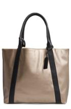 Sole Society Drury Faux Shearling Reversible Tote - Brown