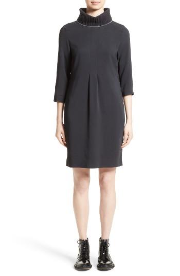 Women's Fabiana Filippi Knit & Cady Dress Us / 38 It - Blue