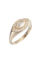 Women's Zoe Chicco Marquis Diamond Signet Ring