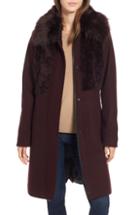 Women's Rachel Rachel Roy Faux Fur Trim Coat - Red