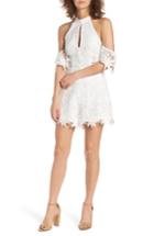 Women's Astr The Label Lolita Lace Romper - White