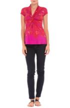 Women's Olian 'scarlet' Cinched Maternity Top - Red