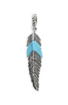 Women's David Yurman Feather Amulet With Turquoise