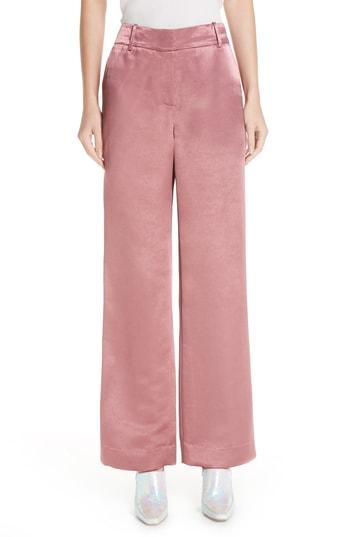 Women's Sies Marjan Textured Satin Pants - Pink