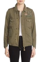 Women's Tu Es Mon Tresor 'the End' Embellished Military Jacket Us / 38 Fr - Beige