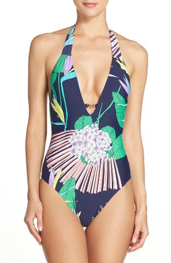 Women's Trina Turk Midnight One-piece Swimsuit - Blue