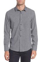 Men's Vince Camuto Trim Fit Performance Knit Sport Shirt, Size - Grey