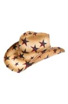 Women's Peter Grimm Star Straw Cowboy Hat - Brown