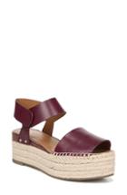 Women's Sarto By Franco Sarto Leo Platform Espadrille Sandal M - Burgundy