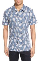 Men's Nordstrom Men's Shop Slim Fit Pineapple Camp Shirt