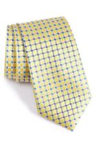 Men's Nordstrom Men's Shop Criss Cross Silk Tie, Size - Yellow