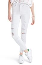 Women's Madewell High Rise Ripped Crop Skinny Jeans
