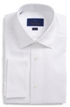Men's David Donahue Slim Fit Tuxedo Shirt .5 32/33 - White
